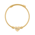 Anxiety ' I am Safe' Heart Cuff Bracelet (Engraving)