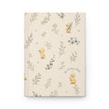 Duckling Meadow Hardcover Journal — Cute Floral Baby Duck Notebook